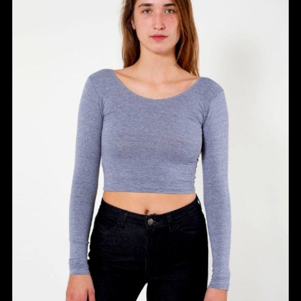 Americqn Apparel Gray Long Sleeve